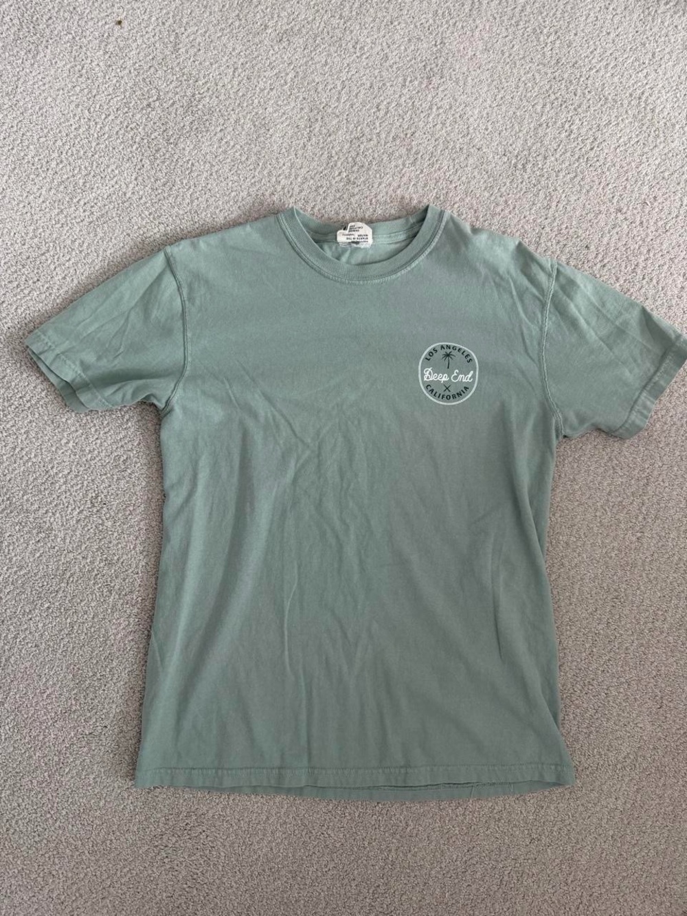 Sage Green Crew Neck Short Sleeve Tee